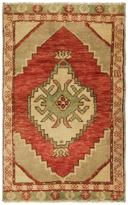 Vintage Yastik Handwoven Tribal Rug