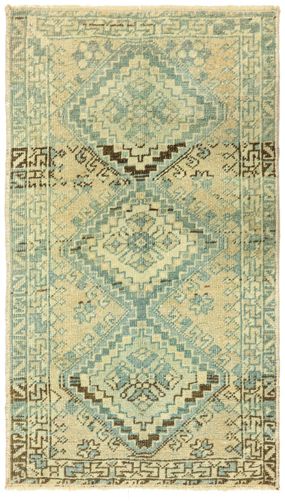 Vintage Yastik Handwoven Tribal Rug