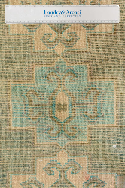 Vintage Yastik Handwoven Tribal Rug, J79310