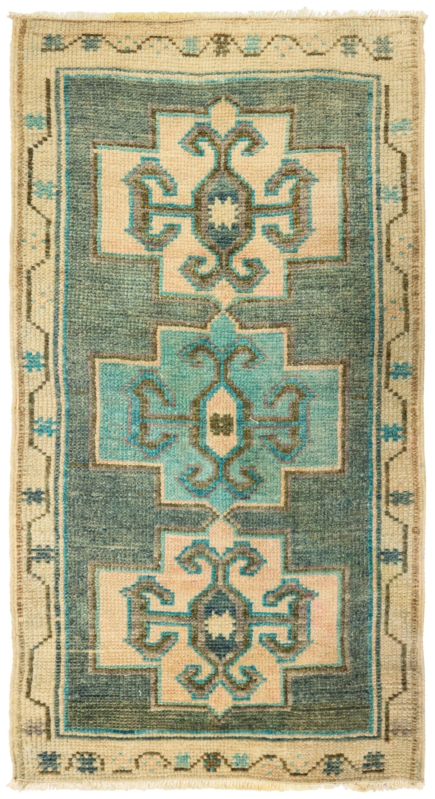 Vintage Yastik Handwoven Tribal Rug