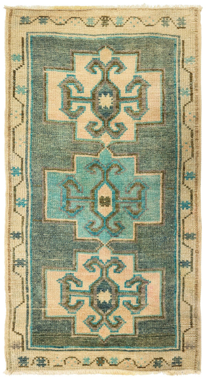 Vintage Yastik Handwoven Tribal Rug