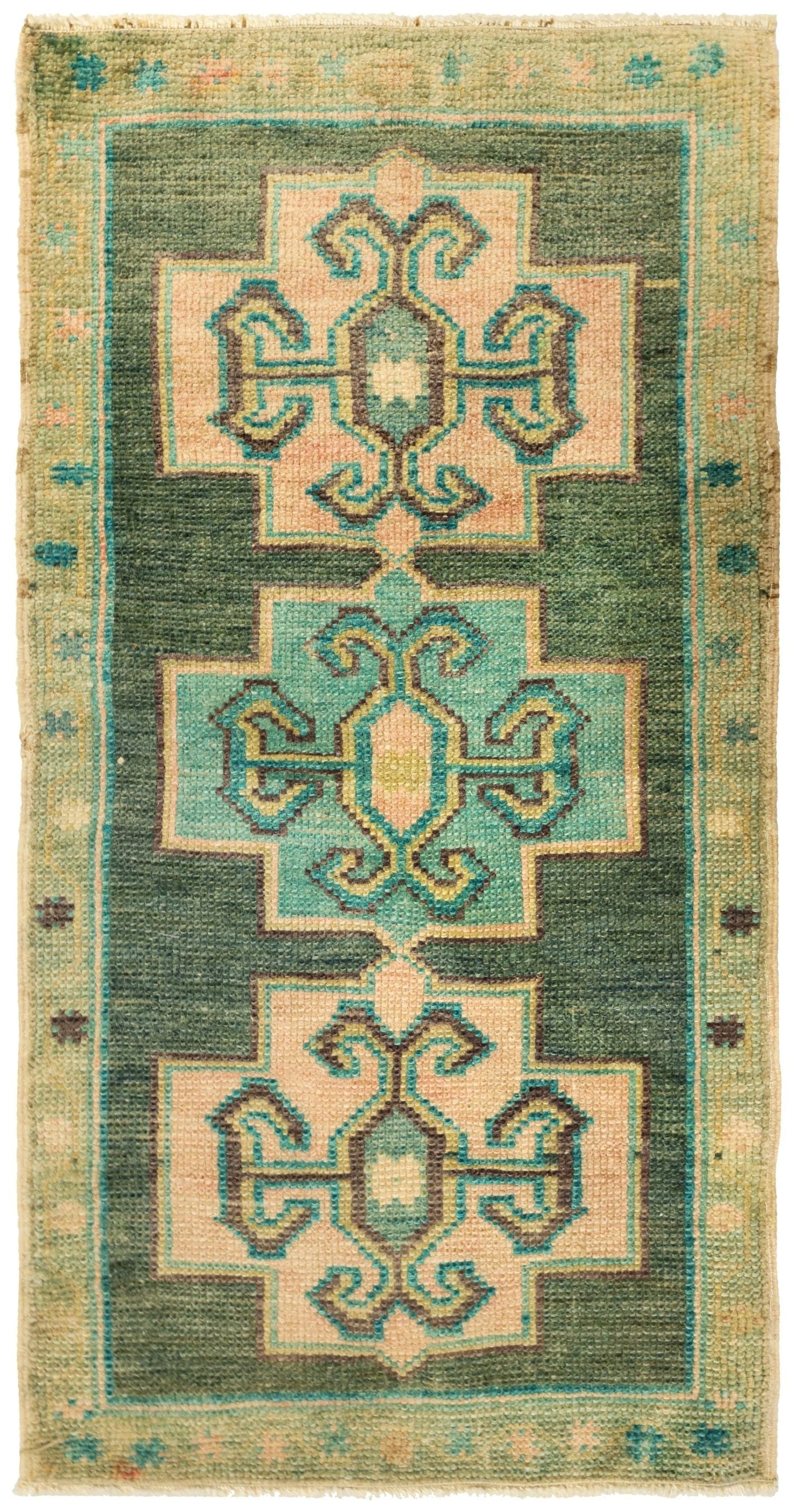 Vintage Yastik Handwoven Tribal Rug