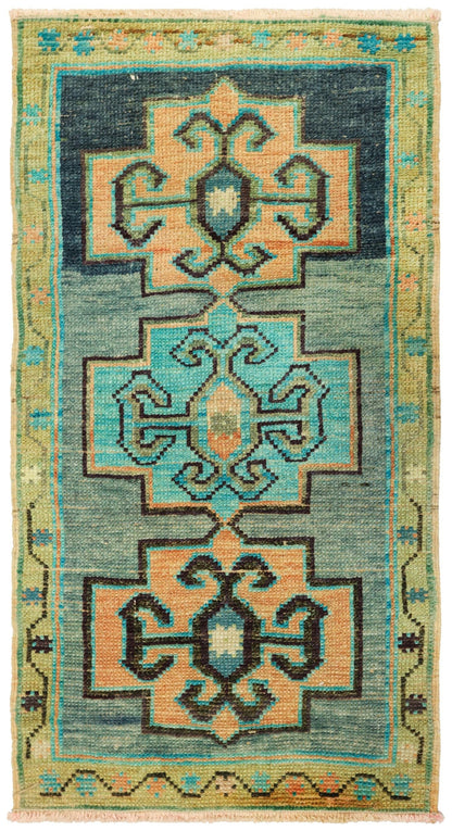 Vintage Yastik Handwoven Tribal Rug