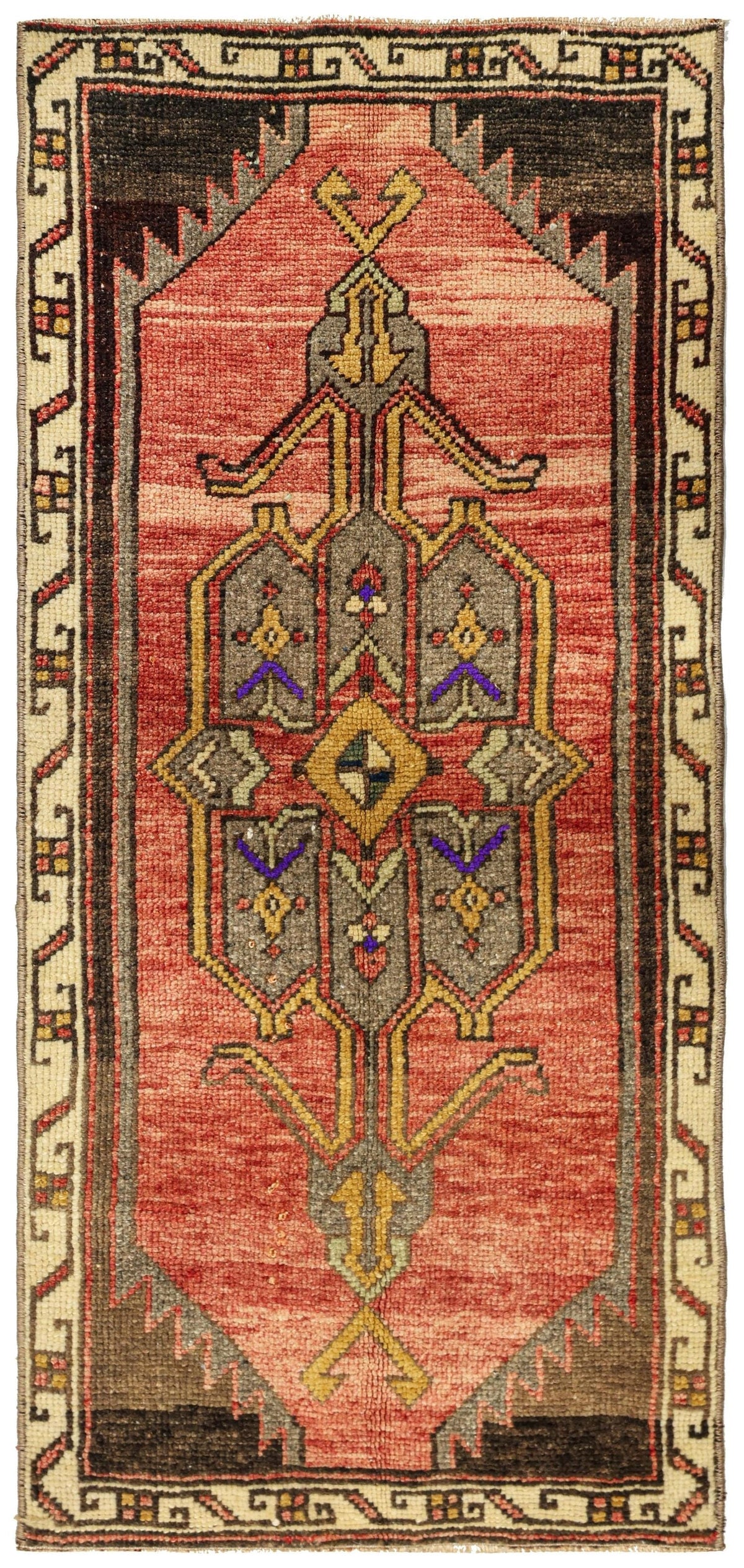 Vintage Yastik Handwoven Tribal Rug