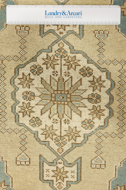 Vintage Yastik Handwoven Tribal Rug, J79325