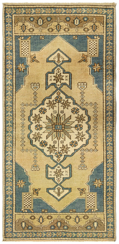 Vintage Yastik Handwoven Tribal Rug