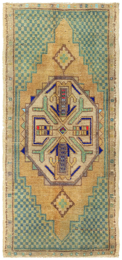 Vintage Yastik Handwoven Tribal Rug