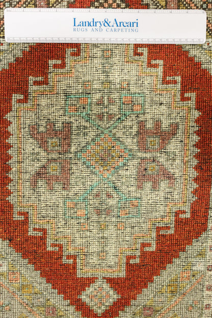 Vintage Yastik Handwoven Tribal Rug, J79340