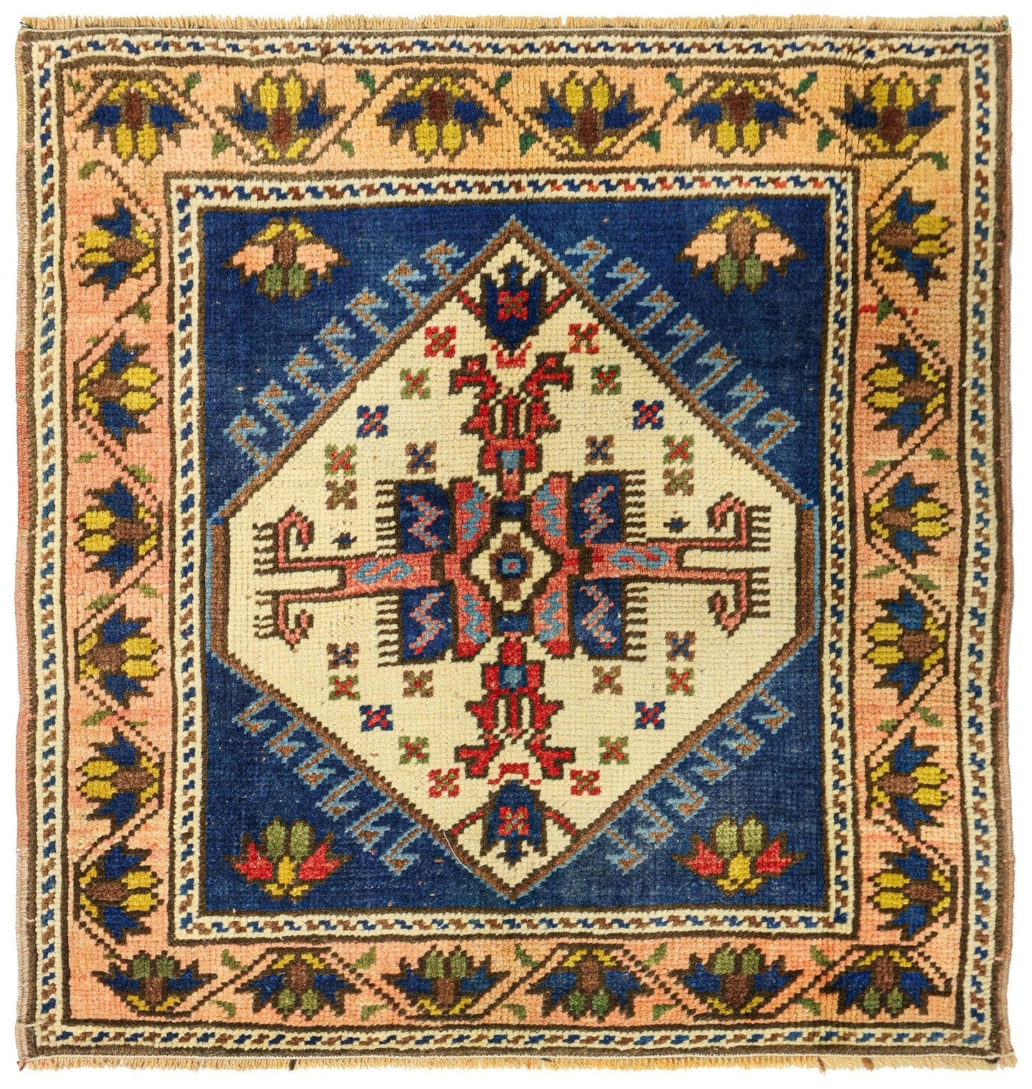 Vintage Yastik Handwoven Tribal Rug