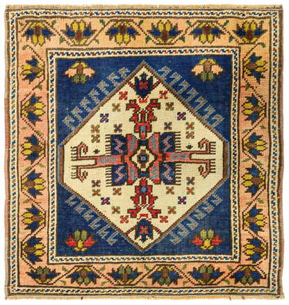 Vintage Yastik Handwoven Tribal Rug