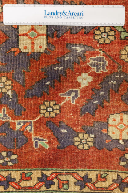 Vintage Yastik Handwoven Tribal Rug, J79345