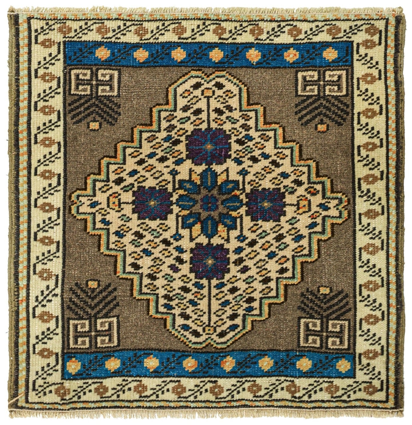 Vintage Yastik Handwoven Tribal Rug