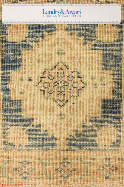 Vintage Yastik Handwoven Tribal Rug, J79359