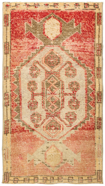 Vintage Yastik Handwoven Tribal Rug