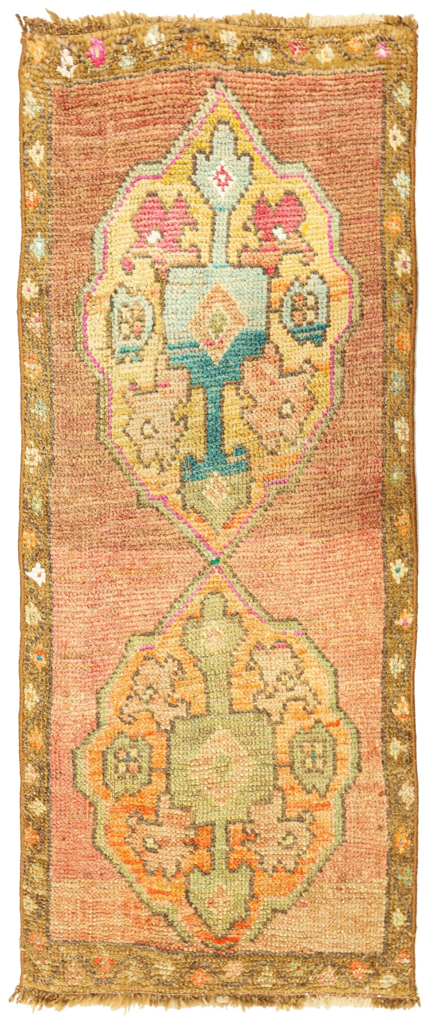 Vintage Yastik Handwoven Tribal Rug