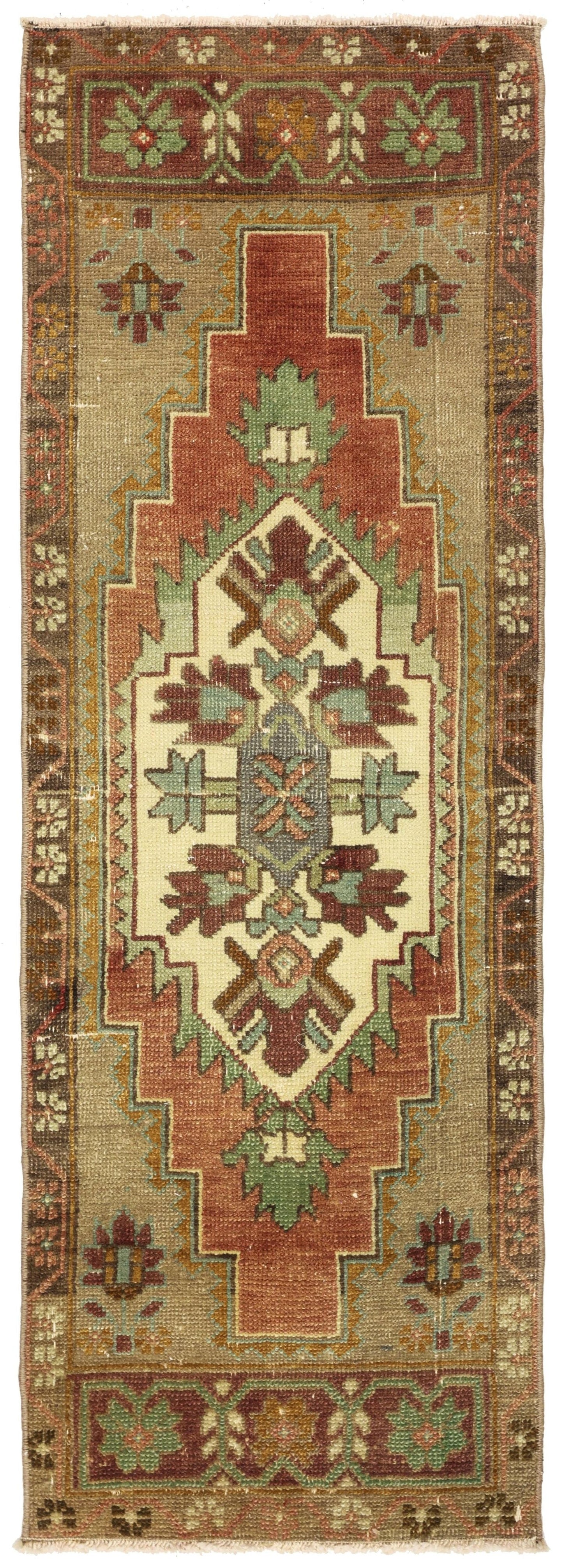 Vintage Yastik Handwoven Tribal Rug