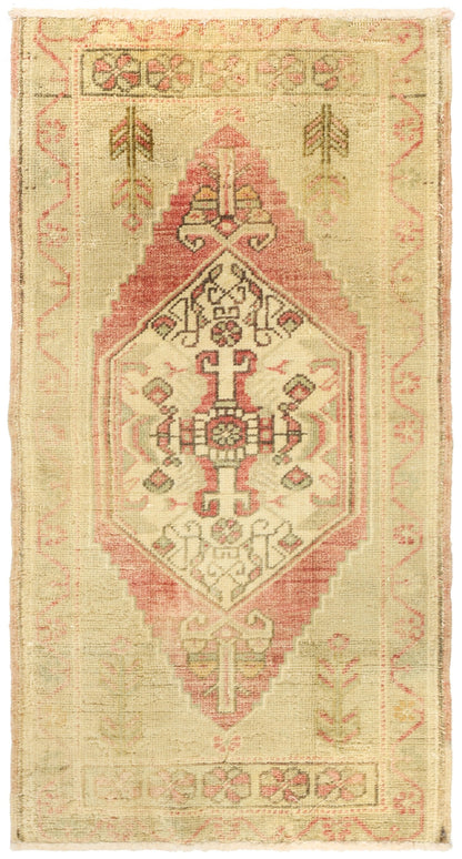 Vintage Yastik Handwoven Tribal Rug