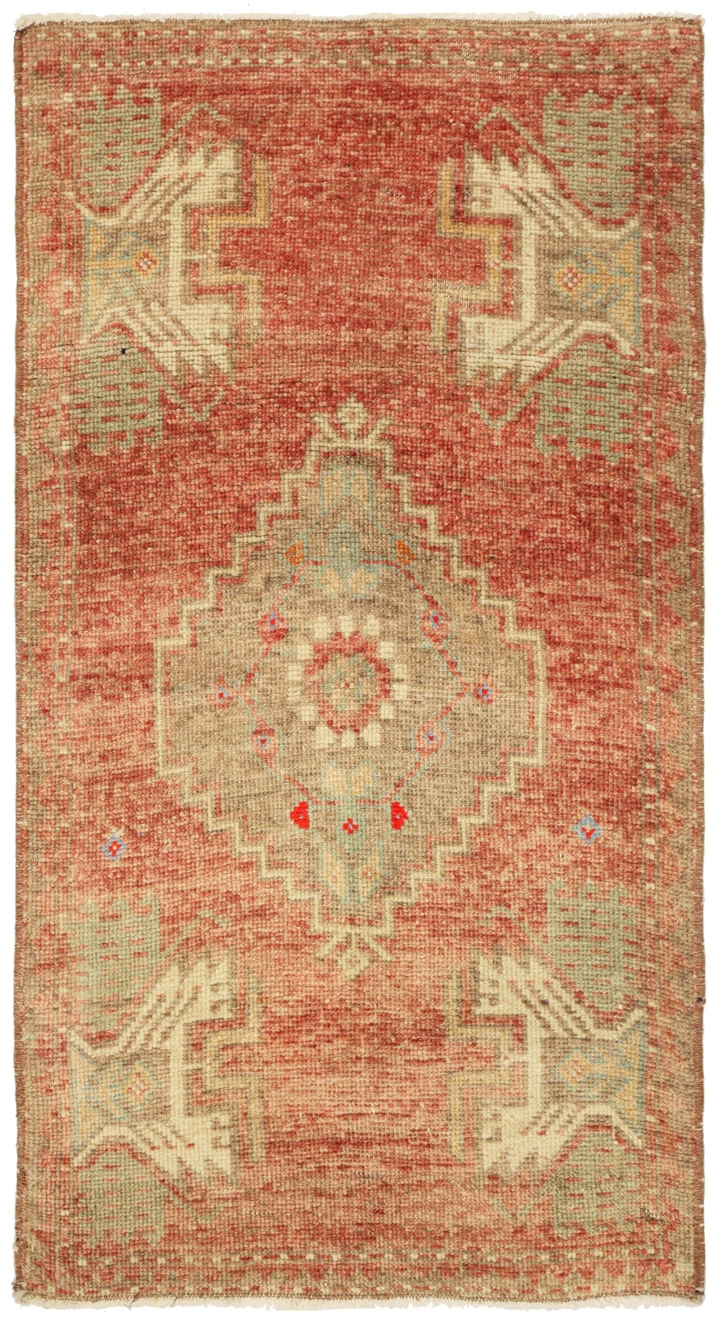 Vintage Yastik Handwoven Tribal Rug