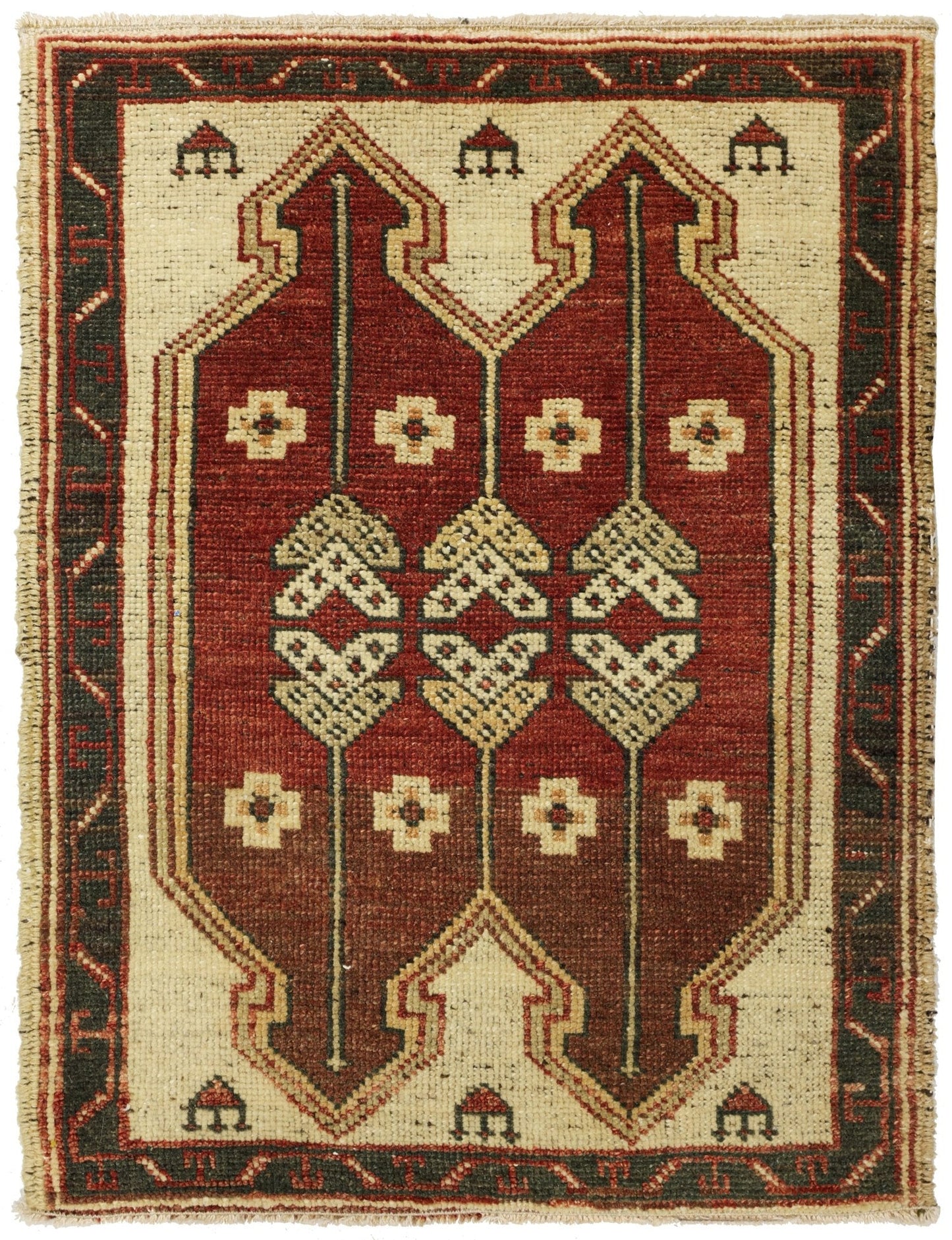 Vintage Yastik Handwoven Tribal Rug
