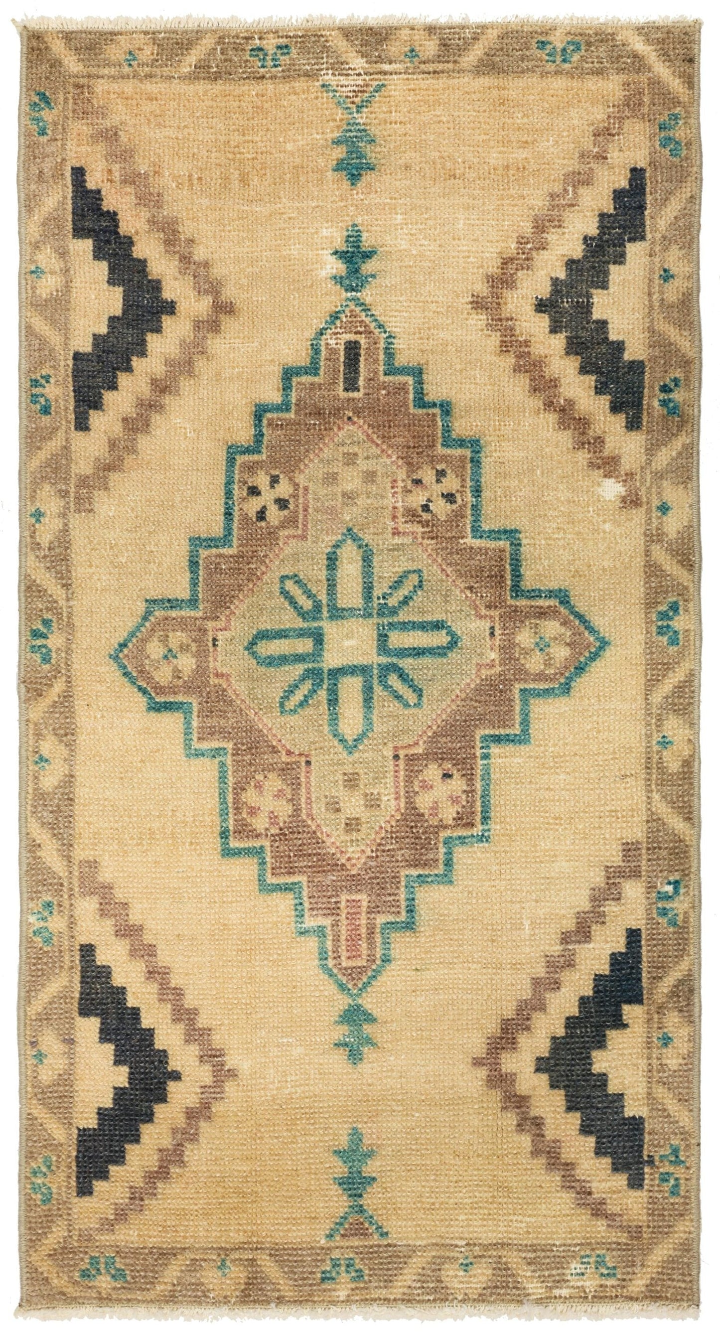 Vintage Yastik Handwoven Tribal Rug