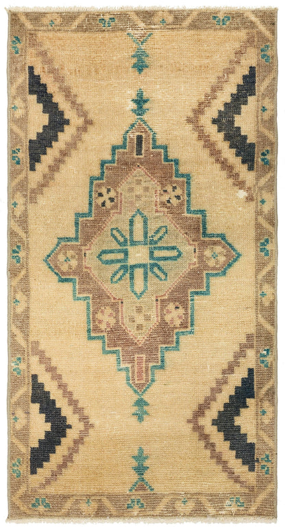 Vintage Yastik Handwoven Tribal Rug
