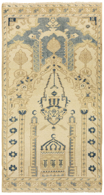 Vintage Yastik Handwoven Tribal Rug