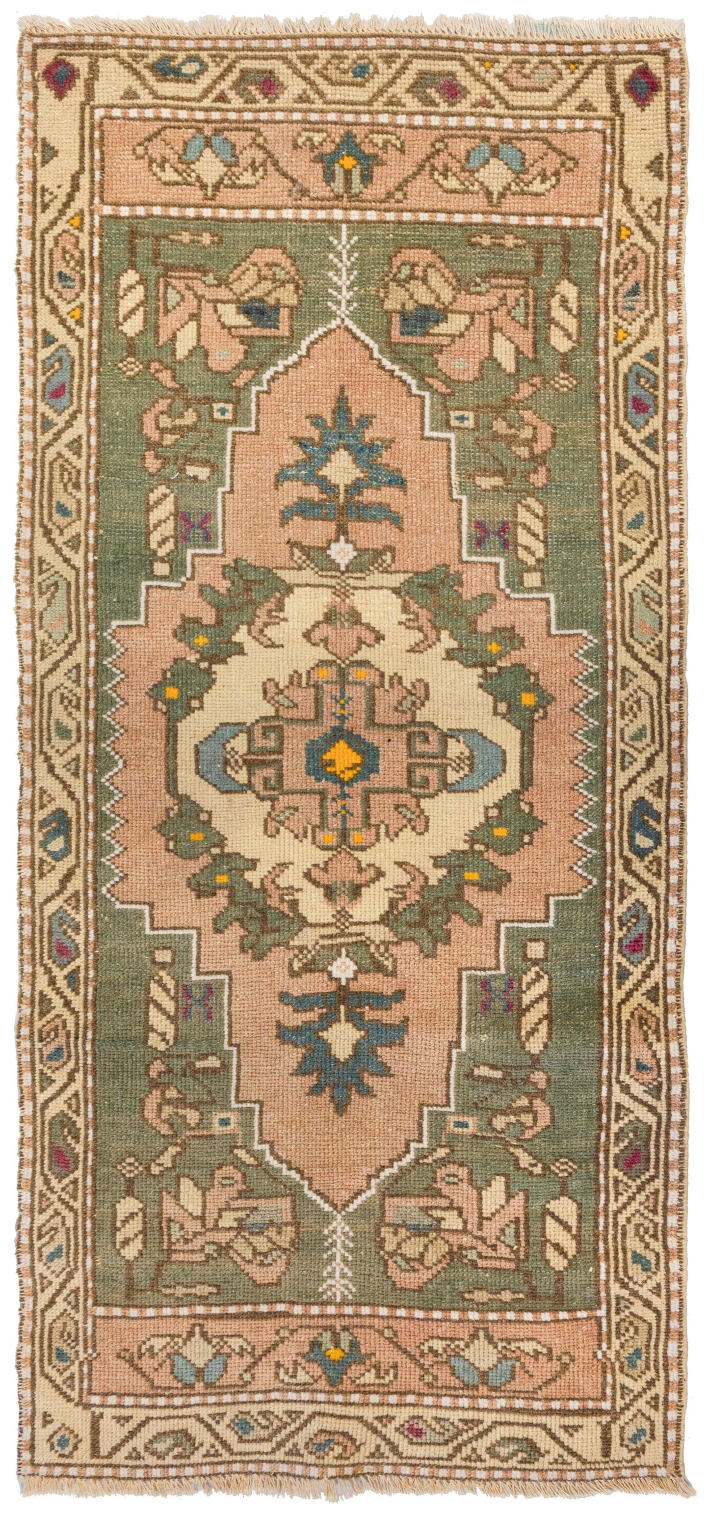 Vintage Yastik Handwoven Tribal Rug