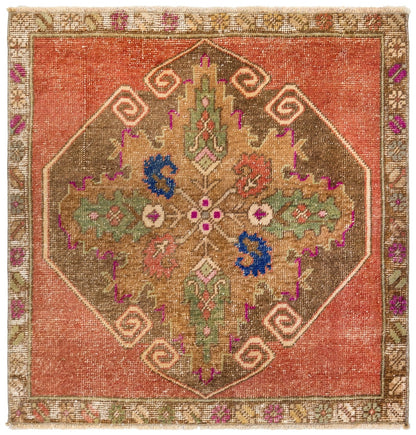Vintage Yastik Handwoven Tribal Rug