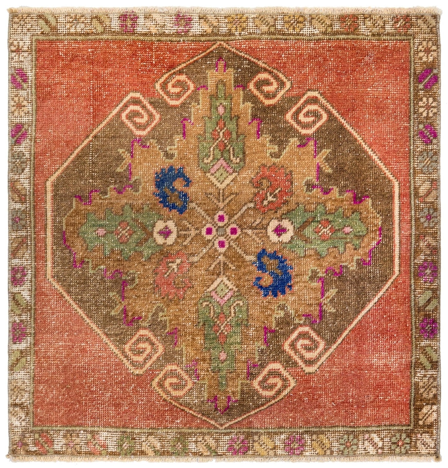 Vintage Yastik Handwoven Tribal Rug