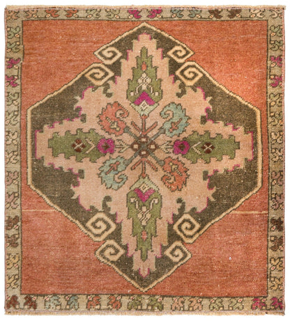 Vintage Yastik Handwoven Tribal Rug