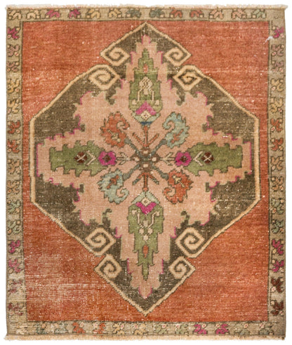 Vintage Yastik Handwoven Tribal Rug