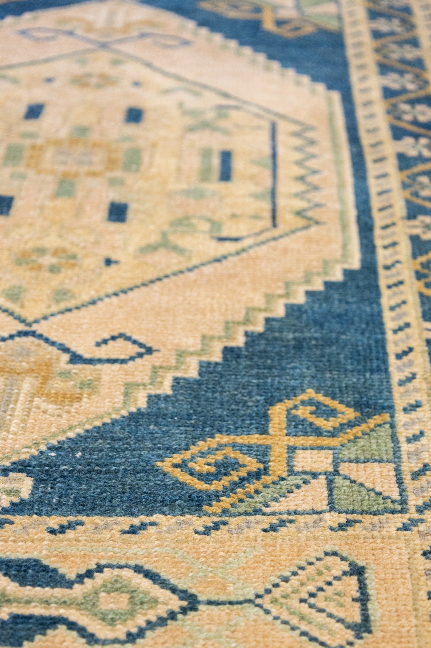 Vintage Yastik Handwoven Tribal Rug, J87258
