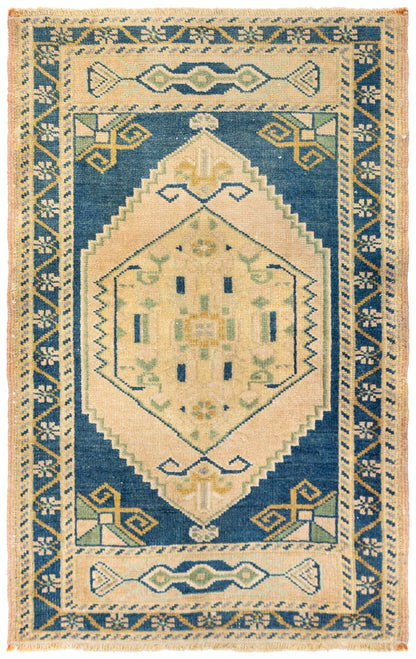 Vintage Yastik Handwoven Tribal Rug