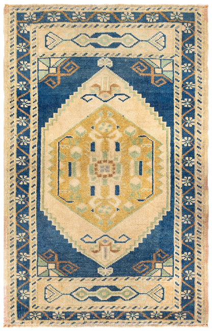Vintage Yastik Handwoven Tribal Rug