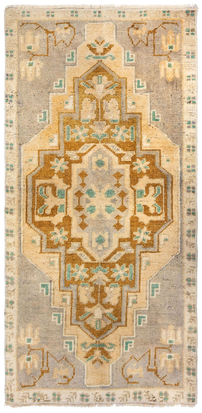 Vintage Yastik Handwoven Tribal Rug