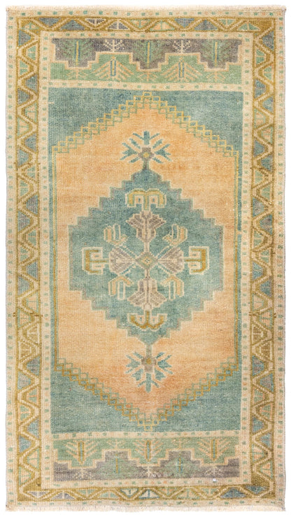 Vintage Yastik Handwoven Tribal Rug