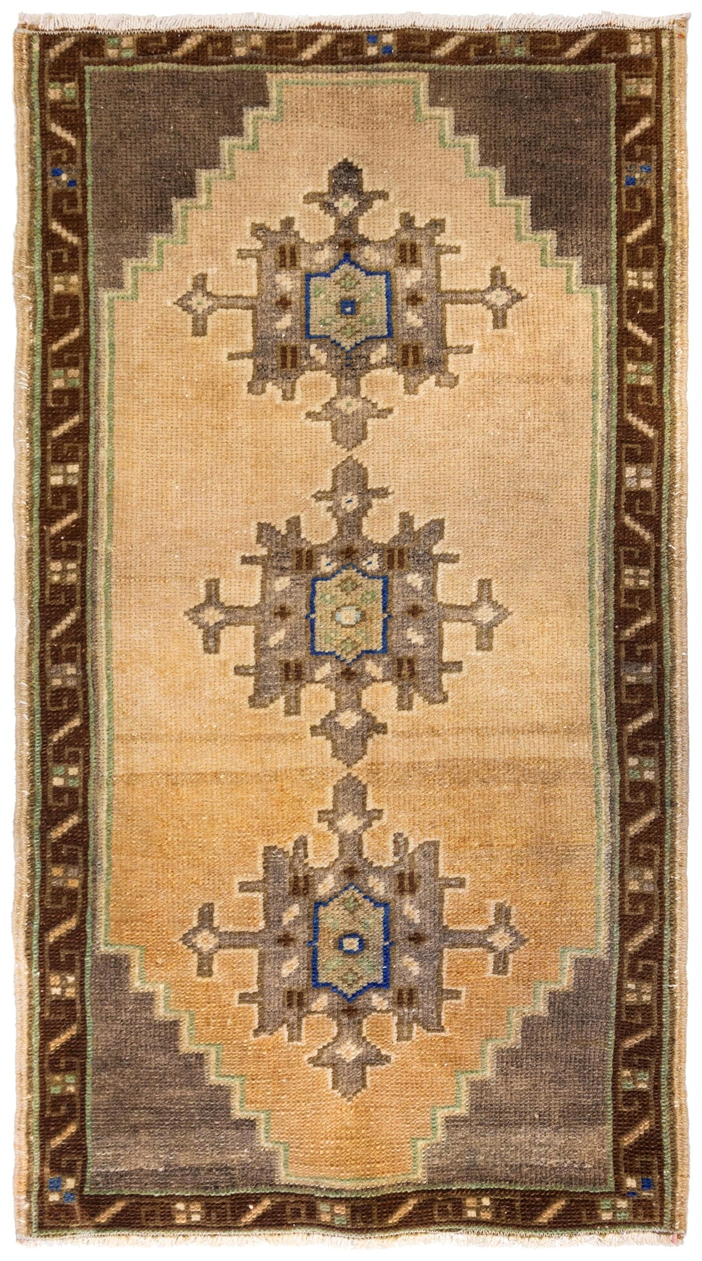 Vintage Yastik Handwoven Tribal Rug