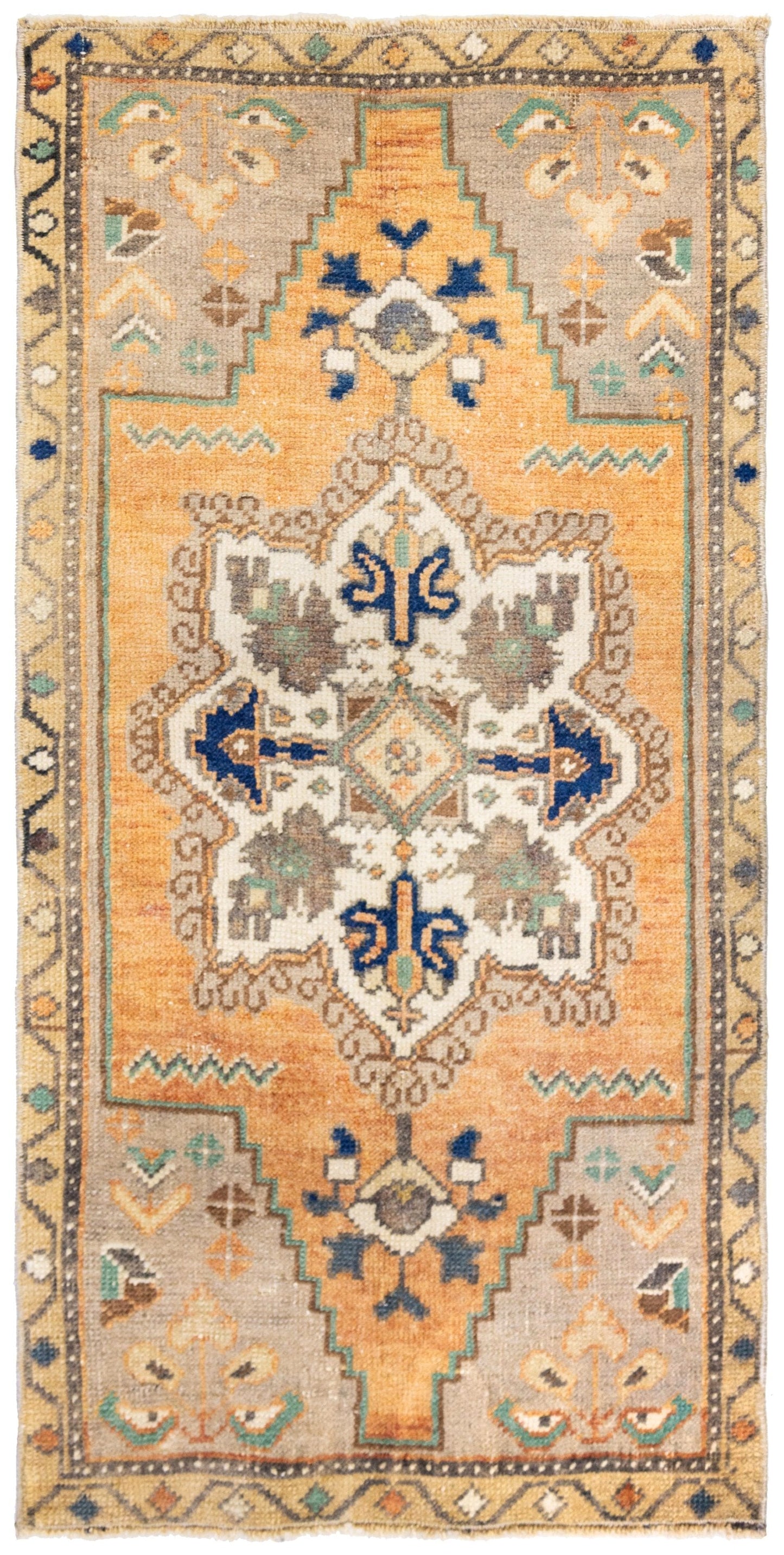 Vintage Yastik Handwoven Tribal Rug