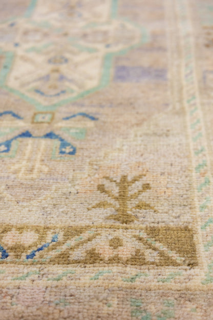 Vintage Yastik Handwoven Tribal Rug, J87273