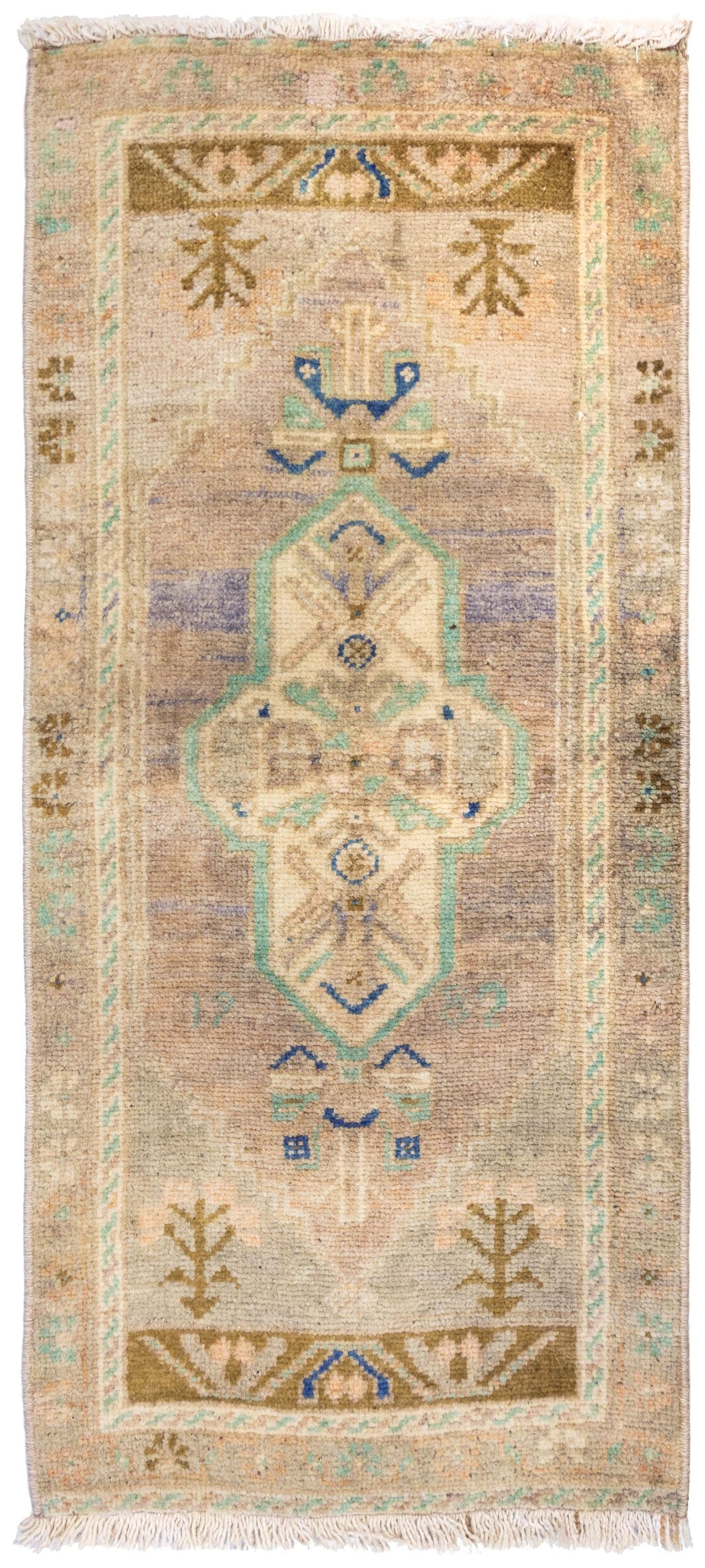 Vintage Yastik Handwoven Tribal Rug