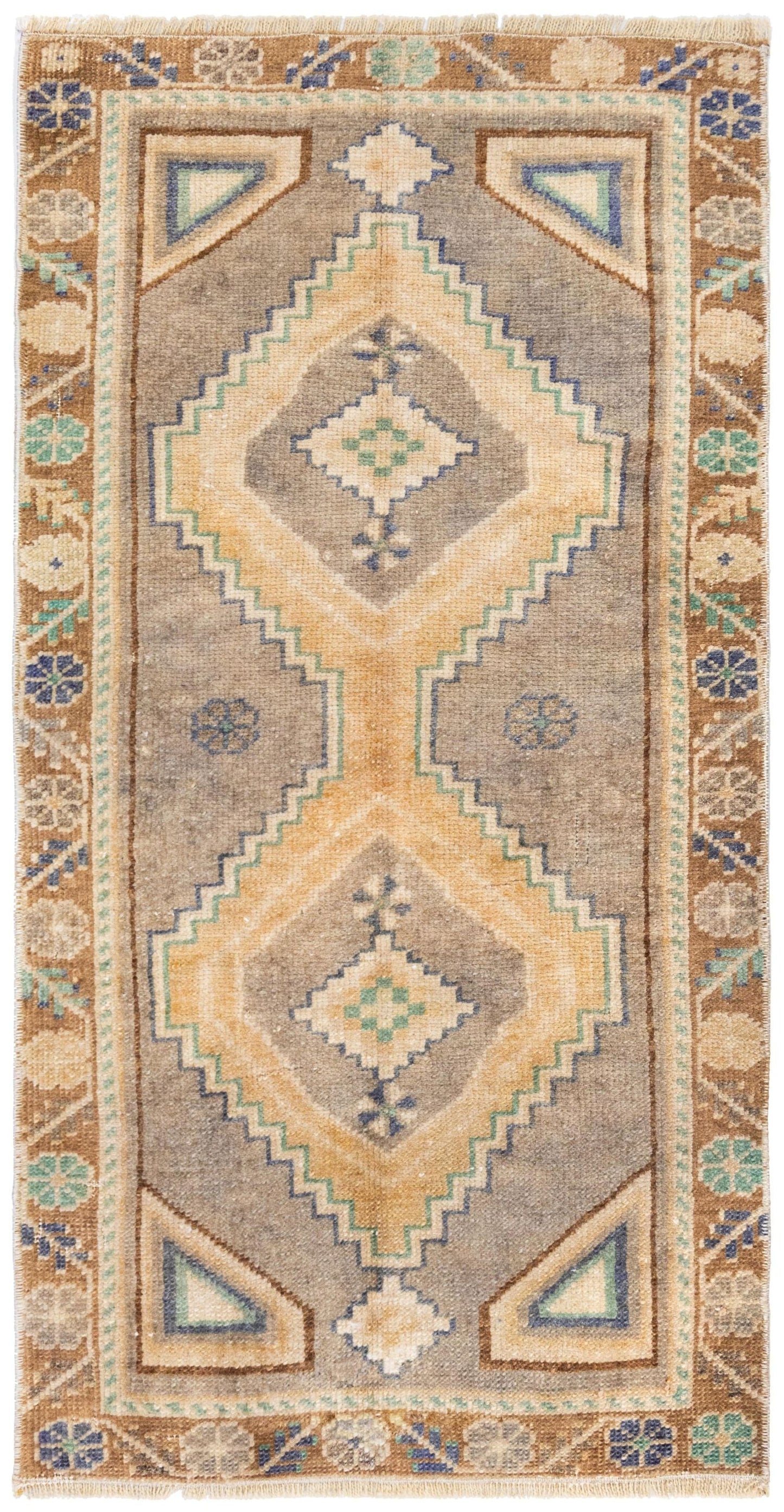 Vintage Yastik Handwoven Tribal Rug