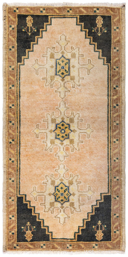 Vintage Yastik Handwoven Tribal Rug