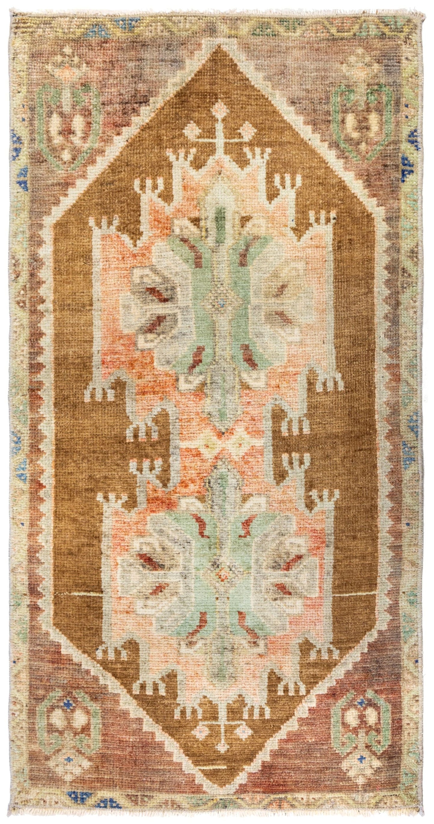Vintage Yastik Handwoven Tribal Rug