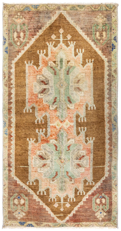Vintage Yastik Handwoven Tribal Rug
