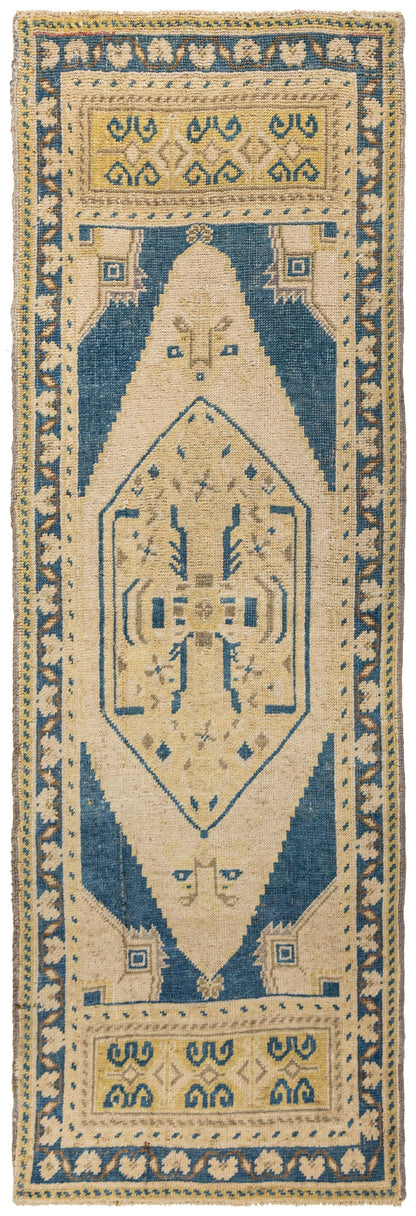 Vintage Yastik Handwoven Tribal Rug