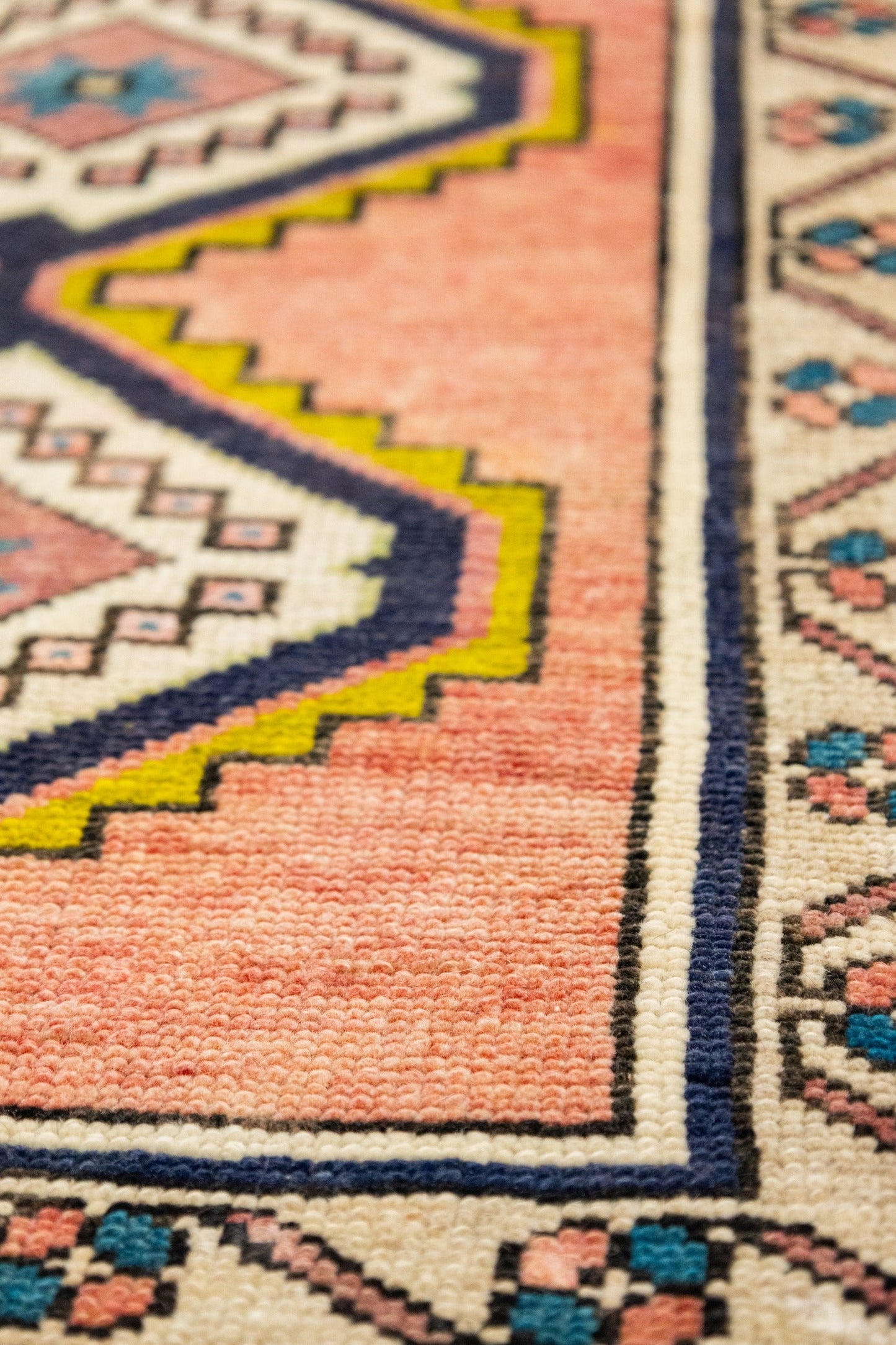 Vintage Yastik Handwoven Tribal Rug, J88042