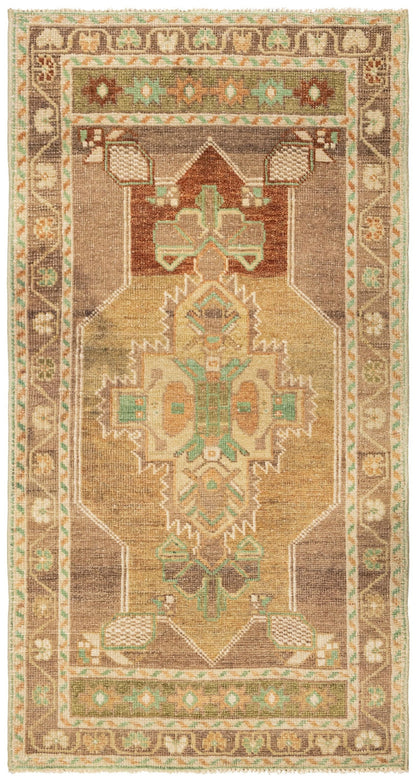 Vintage Yastik Handwoven Tribal Rug