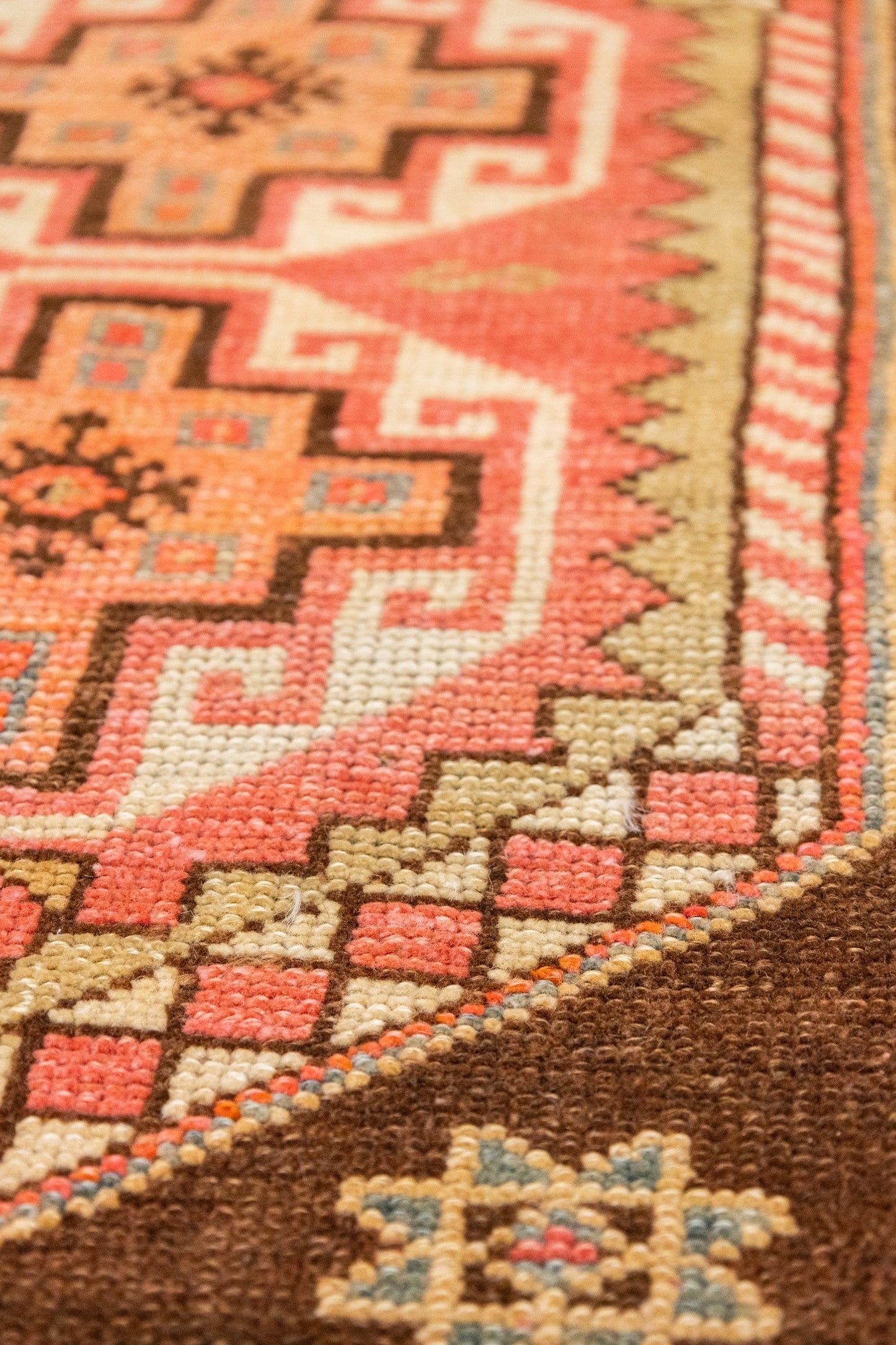 Vintage Yastik Handwoven Tribal Rug, J88047