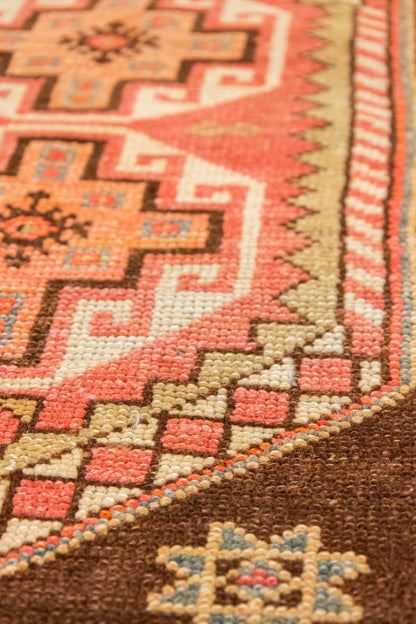 Vintage Yastik Handwoven Tribal Rug, J88047