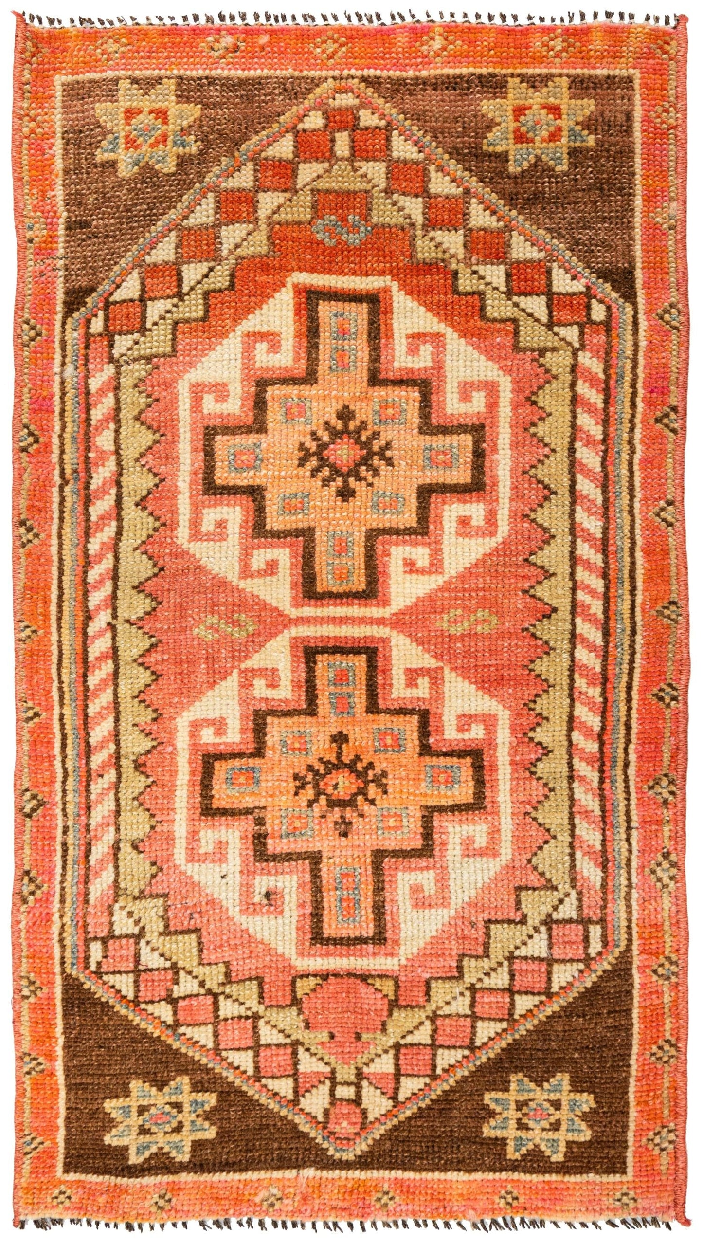 Vintage Yastik Handwoven Tribal Rug